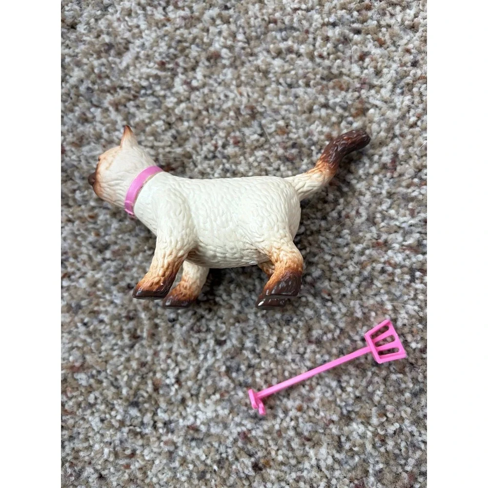 Vintage 2006 Barbie Pet Cat MIKA Siamese Cutie Dollhouse Toy Kitty 3